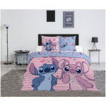 Parure de lit (lilo & stitch) stitch & angel je t'aime jusqu'aux �toiles 240x220 cm