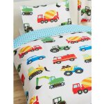 Argofield - parure de lit simple tracteur, voiture, camion - 120 cm x 150 cm