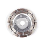 Paryou - disque diamant, diamant  meuler bton 125 x 22, 2 mm double range, meule diamante universelle ...