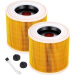 Filtre  cartouche, lot de 2 filtre aspirateur pour karcher, pour karcher wd3 premium, wd2, wd3, wd3p, ...