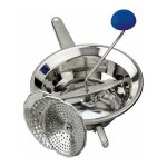 Moulin � l�gumes inox emanuel avec filtres interchangeables diam�tre 20 cm