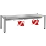 Passe - plat inox chaufant pont thermique goldinox premium chauffage infrarouge r�sistance c�ramique ...