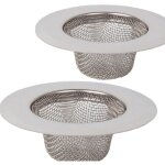 Passoire en acier inoxydable 2 pices, mini vier de cuisine, filtre pour vier de cuisine en acier inoxydable ...