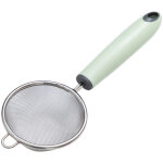 Passoire � farine en acier inoxydable, tamis � huile, cuill�re adh�sive, id�ale pour la maison, la cuisine, ...