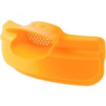 Passoire universelle en silicone � clip - mains libres - r�sistante � la chaleur - bec verseur pour p�tes, ...
