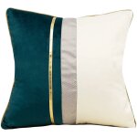 Patchwork rayé velours coussin housse canapé salon chambre voiture Patchwork rayé velours coussin housse canapé salon chambre voiture