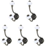 5 pcs patre antique crochet mural cintre simple porte - manteau rtro dcorations de capuchon patres ...