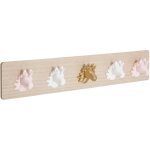 Patre enfant licorne rose 5 crochets atmosphera crateur d'intrieur