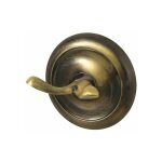 Bisk - patre murale laiton antique 2 crochets