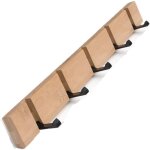 Pat�re murale porte manteau mural en bois avec pliable crochet pour suspendre echarpes sacs � main parapluies ...