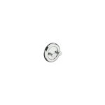 Itar - patre porte serviette - profondeur : 60 mm - platine : 75 mm - dcor : chrom - matriau : laiton ...