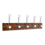 Decoration d ? autrefois - patre portemanteau 10 accroches - bois - marron - dcoration d'autrefois