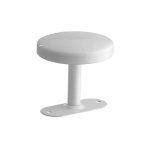 Pat�re rail 1 pat�re, � fixer, acier, blanc