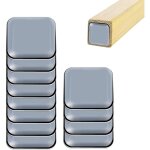 Patins auto - adh�sifs t�flon 40x40mm, lot de 12, protection pour meubles, chaises et sols, id�al pour ...