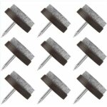 Patin chaise a clouer, 80 pcs clous patins de meuble, patins glisseurs rond 22mm tampon chaise, patins ...