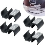 Patins en feutre pour chaise � bascule (8 pi�ces, 18 - 19 mm, noir)