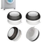 Patin machine a laver, 4 pices universel tapis antivibration lave linge socle anti - drapants pied ...