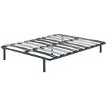 Provence literie - sommier metal 140x200 - 29 cm - 9 larges lattes de 12, 5 cm - solide et confortable ...