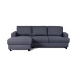 Les tendances - paul canape dangle gauche 4 places - tissu gris anthracite - contemporain - l 215 x p ...