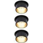 Paulmann - 93379 luminaire � led encastrable led led int�gr�e 18 w noir (mat), or