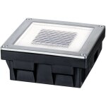 Paulmann - lampe solaire encastrable cube 0. 24 w acier inoxydable, transparent(e)