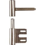 Paumelle fiche mixte � 15 mm 48, 5 mm pour bois / m�tal v0020 / v8100 nickelee