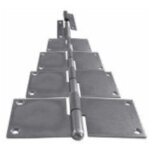 Jardinier massard - paumelle male droite 60x38mm pour persiennes 4 vantaux zingu j1204d2