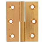 Paumelles de meuble - laiton poli - 40 x 50 mm - main droite - bouvet - torbel industrie