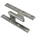 Paumelle picarde coud�e bouts carr�s 190x80x100mm droite brut - torbel - pcblc198d0