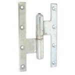 Paumelle picarde grand �cartement bouts carr�s zingu� blanc 160x100mm gauche - torbel - pge161g1