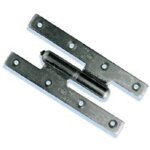 Paumelle picarde soud�e bout carr� 190x80mm droite brut - torbel - pbl198d0