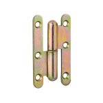 Paumelle de paris porte d'entr�e / d'int�rieur, 80x45mm, acier, gauche - thirard