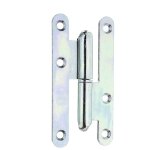 Paumelle universelle type paris 110 x 55 mm ? acier galvanis bleu ? utilisable  gauche ou  droite ...