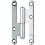 Paumelle universelle type paris 110 x 55 mm ? acier galvanis bleu ? utilisable  gauche ou  droite ...