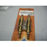 Paumelle vase charni�re meuble - acier - d�cor bronze - 100 mm - lot de 2 pi�ces