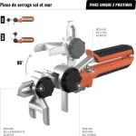 Pavilift - pince de serrage de cales sol et mur