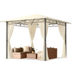 Carpasol - pavillon de jardin 3x3 m tonnelle premium imperméable tente de jardin 4 côtés bâche de toit ... Carpasol - pavillon de jardin 3x3 m tonnelle premium imperméable tente de jardin 4 côtés bâche de toit ...