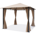 Carpasol - pavillon de jardin 3x3 m tonnelle premium imperméable tente de jardin 4 côtés bâche de toit ... Carpasol - pavillon de jardin 3x3 m tonnelle premium imperméable tente de jardin 4 côtés bâche de toit ...