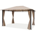 Carpasol - pavillon de jardin 3x4 m tonnelle premium impermable tente de jardin 4 cts bche de toit ...