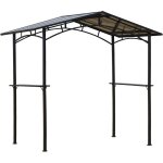 Pavillon jardin - abri barbecue - steakhouse 2 tagres - toit de barbecue - dim. 2, 46l x 1, 49l x 2, ...