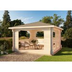 Pavillon de jardin alpholz mod�le ibiza naturel 440 x cm