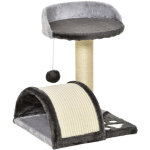 Pawhut - arbre à chat griffoir grattoir design jeu boule suspendue + plateforme peluche sisal naturel ... Pawhut - arbre à chat griffoir grattoir design jeu boule suspendue + plateforme peluche sisal naturel ...