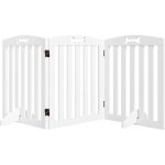 Pawhut - barrire de scurit chien pliable adaptable motif os - pitement support antidrapant - 155 ...