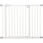 Pawhut barri�re de s�curit� sans per�age largueur r�glable 74 - 80 / 91, 5 - 97, 5 cm double verrouillage ...