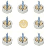 Pcs 22mm en acier inoxydable miroir d�coratif vis couvercle cap clous, argent