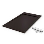Pdd - receveur de douche extra plat premium ambiente noir ral 9005 70x100 Pdd - receveur de douche extra plat premium ambiente noir ral 9005 70x100