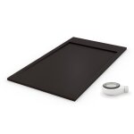 Pdd - receveur de douche extra plat premium ambiente noir ral 9005 80x120