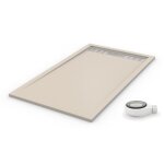 Pdd - receveur de douche extra plat premium beige clair 80x140