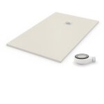 Pdd - receveur de douche extra plat quartz beige clair 100x100
