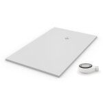 Pdd - receveur de douche resine extra plat pro blanc ral 9003 80x80